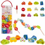 Medinės veriamos kaladėlės 13 vnt | Classic World CW3635